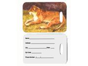 Pair of 2 Lion Luggage Tags