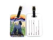 Pair of 2 Kerry Blue Terrier Luggage Tags