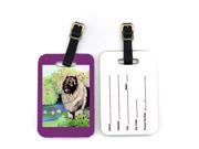 Pair of 2 Keeshond Luggage Tags