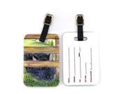 Pair of 2 Scottish Terrier Luggage Tags
