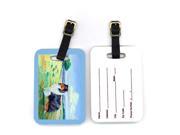 Pair of 2 Collie Luggage Tags