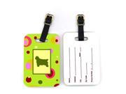Pair of 2 Clumber Spaniel Luggage Tags