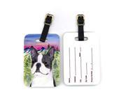 Pair of 2 Boston Terrier Luggage Tags