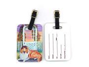 Pair of 2 Collie Luggage Tags