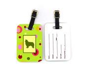 Pair of 2 Border Collie Luggage Tags