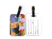 Pair of 2 Norwich Terrier Luggage Tags