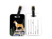 Starry Night Boxer Luggage Tags Pair of 2