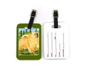 Pair of 2 Chow Chow Luggage Tags