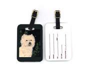 Starry Night Cairn Terrier Luggage Tags Pair of 2