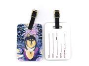Pair of 2 Finnish Lapphund Luggage Tags