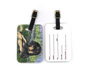 Pair of 2 Gordon Setter Luggage Tags