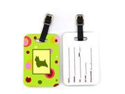 Pair of 2 Silky Terrier Luggage Tags