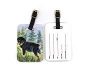 Pair of 2 Rottweiler Luggage Tags
