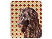 Boykin Spaniel Fall Leaves Glass Cutting Board Large