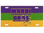 Mardi Gras License Plate