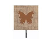 Butterfly Burlap and Brown Leash or Key Holder BB1035