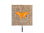 Butterfly Burlap and Orange Leash or Key Holder BB1030