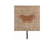 Butterfly Burlap and Brown Leash or Key Holder BB1040