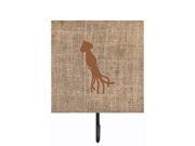 Squid Burlap and Brown Leash or Key Holder BB1096