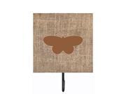 Butterfly Burlap and Brown Leash or Key Holder BB1051