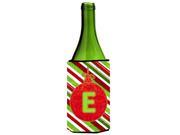 Christmas Oranment Holiday Initial Letter E Wine Bottle Beverage Insulator Beverage Insulator Hugger