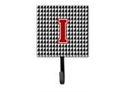 Monogram Initial I Houndstooth Leash Holder or Key Hook CJ1021