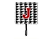 Monogram Initial J Houndstooth Leash Holder or Key Hook CJ1021