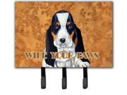 Basset Hound Wipe your Paws Leash or Key Holder