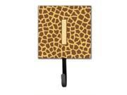 Letter I Initial Monogram Giraffe Leash Holder or Key Hook