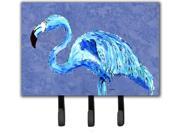 Flamingo On Slate Blue Leash or Key Holder