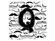Set of 4 Letter Q Moustache Initial Foam Coasters CJ2009 QFC