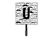 Letter U Moustache Initial Leash or Key Holder CJ2009 USH4