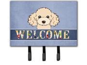 Buff Poodle Welcome Leash or Key Holder BB1444TH68