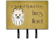 Pomeranian Spoiled Dog Lives Here Leash or Key Holder BB1455TH68