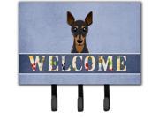 Min Pin Welcome Leash or Key Holder BB1426TH68