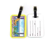 Pair of Adirondack Chairs Yellow Luggage Tags
