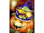 Carolines Treasures PJC1004GF Bewitched And Glowing Halloween Flag Garden Size Carolines Treasures PJC1004GF Bewitched And Glowing Halloween Flag Garden Size