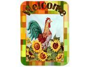 Welcome Rooster Glass Cutting Board Large PJC1056LCB