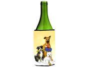 Westie German Shepherd and Aussie Wine Bottle Beverage Insulator Hugger ASA2168LITERK