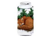 Fox Nap Time Tall Boy Beverage Insulator Hugger ASA2044TBC