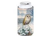 Barn Owl Tall Boy Beverage Insulator Hugger ASA2157TBC