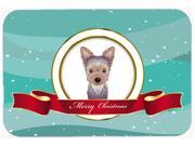 Yorkie Puppy Merry Christmas Glass Cutting Board Large BB1542LCB