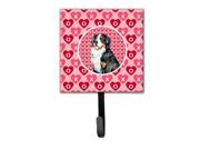 Bernese Mountain Dog Valentine s Love and Hearts Leash or Key Holder