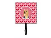 Silky Terrier Valentine s Love and Hearts Leash or Key Holder