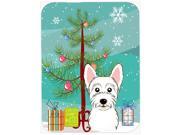 Christmas Tree and Westie Glass Cutting Board Large BB1598LCB