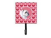 Bulldog English Valentine s Love and Hearts Leash or Key Holder