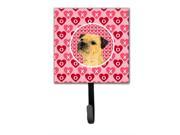 Border Terrier Valentine s Love and Hearts Leash or Key Holder