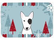 Winter Holiday Bull Terrier Glass Cutting Board Large BB1705LCB