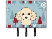 Winter Holiday Buff Poodle Leash or Key Holder BB1754TH68