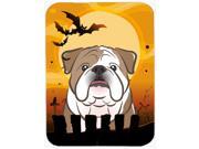 Halloween English Bulldog Glass Cutting Board Large BB1777LCB